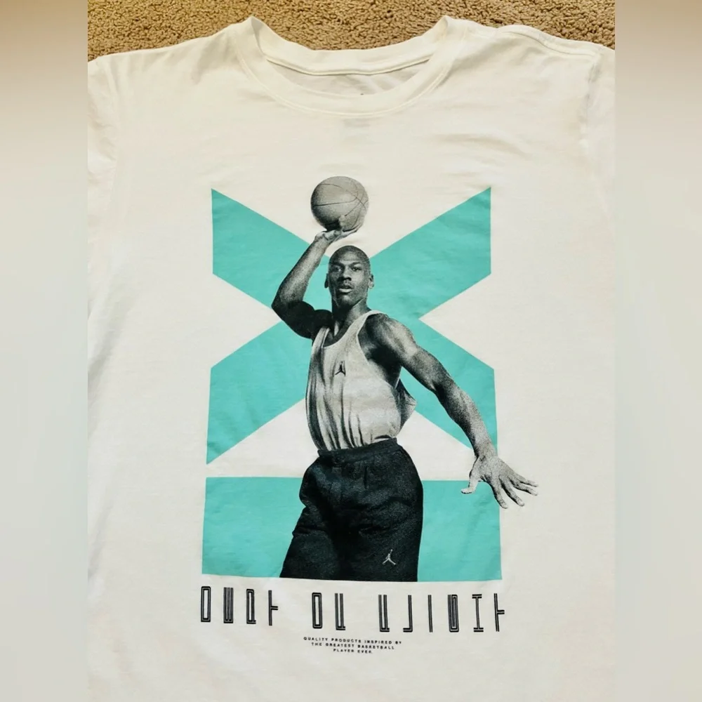 Nike Jordan Retro 11 Low T-Shirt White/Emerald Men's S-M